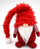 Figurë dekorative Saska Christmas Small Gnome With Fur Cap, 64.5cm, për Krishtlindje, e kuqe