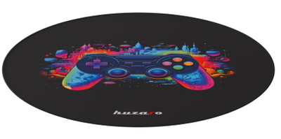 Tapet mbrojtës për karrige Huzaro FloorMat 7.0, 120 x 120 cm, gome antirrëshqitëse, i zi