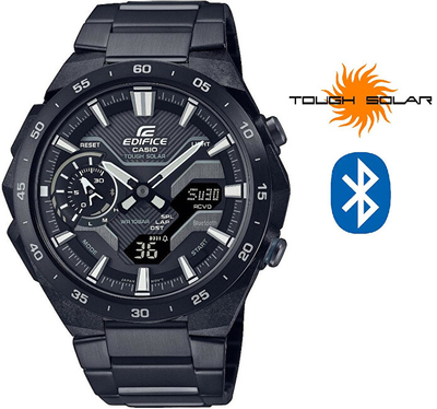 Orë dore për meshkuj Casio, e zezë