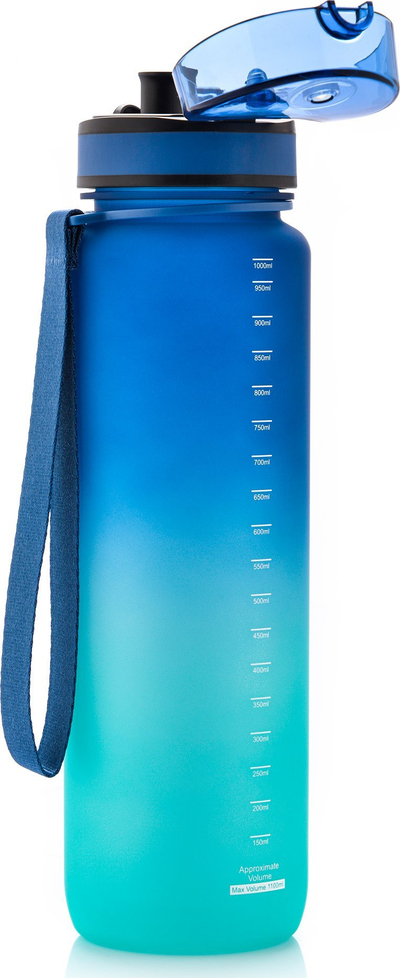 Shishe sportive Meteor 10105, Tritan, me sitë të brendshme, transparente