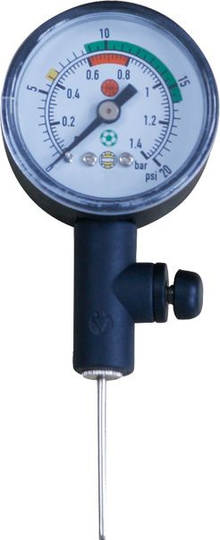 Manometër për topa Yakima Pressure Gauge 100131, analog, me valvul shkarkimi, i zi