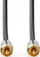 Kabllo subwoofer Nedis Profigold Fabritallic, 5 m, RCA mashkull-mashkull, gri metalike