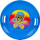 Rreth dëbore Enero SLED Sliding Saucer UFO, madhësia M, plastik, blu