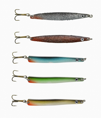 Set karremash peshkimi Ron Thompson SeaTrout Pack, lugë metalike, 5 copë 12g, ngjyra të përziera