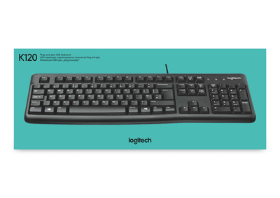 Tastierë Logitech K120, USB, e zezë