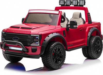 Makinë elektrike për kalamaj Ford Super Duty, 12V, me telekomandë, e kuqe