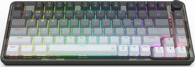 Tastierë mekanike gaming Redragon Ucal Pro, 75%, RGB, gri