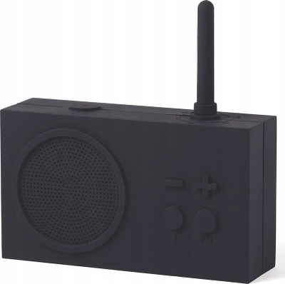 Radio portabël me Bluetooth Lexon Tykho 3, FM, wireless, e zezë