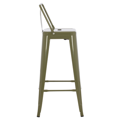 Karrige bar METAL MELITA HM8643.03, metal, 43x43x100cm, jeshile ulliri e errët