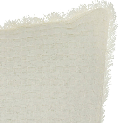 Jastëk dekorativ Atmosphera Widdy Honeycomb, 45x45cm, ivory e bardhë