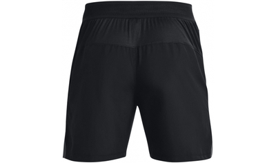 Pantallona të shkurtra sportive Under Armour Accelerate për meshkuj, rrip elastik, rrjetë ajrosëse, të zeza
