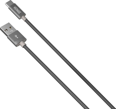 Kabllo USB YENKEE YCU 302 GY, USB A 2.0 në USB C, 2m, gri