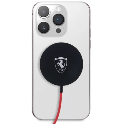 Karikues magnetik pa tela Ferrari FECBMSMENK, 15W, MagSafe, i zi