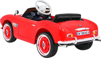 Makine elektrike BMW 507 Retro, për kalamaj 3+, me telekomandë, e kuqe