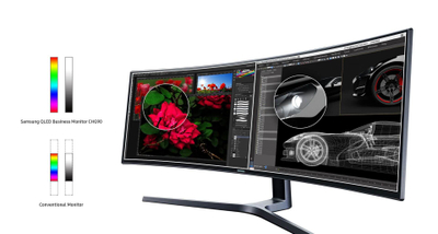 Samsung 49" SUW FHD C49HG90DMRX 144Hz VA Curved, Gaming Monitor