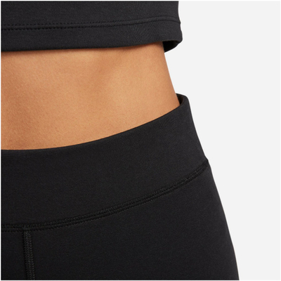 Shorc bikesh për goca Nike Sportswear Classics, bel i lartë, elastik, të zeza