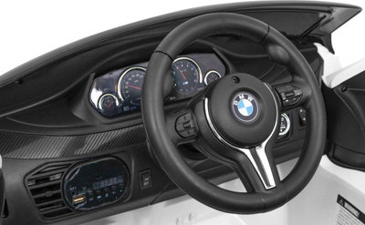 Makina elektrike për kalamaj BMW X6M, me pult, drita LED, e bardhë