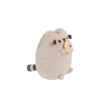 Lodër pelushi Pusheen ulur me donut, 10 cm, gri