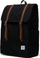 Çantë shpine Herschel Survey me vend për laptop 15", material EcoSystem, e zezë me jeshile