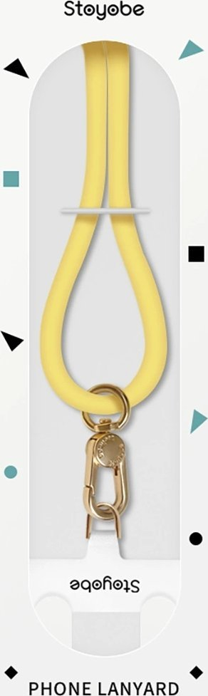 Varëse telefoni Stoyobe Phone Lanyard, silikon, universale, e verdhë