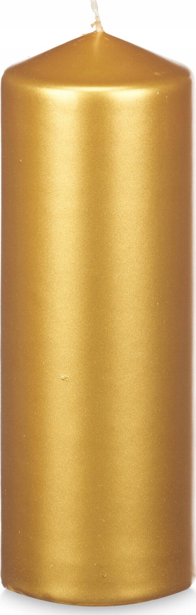 Qirinj dekorativë Acorde Gold Pillar, 20cm, set 4 copë, ngjyrë ari