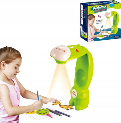 Set projektor vizatimi Madej Projector, me slajde dhe markera, për fëmijë