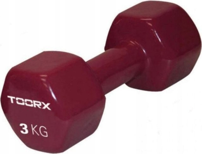 Hantel Toorx Vinyl, 3 kg, bordo