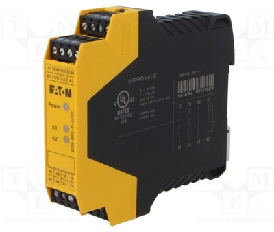 Relé sigurie Eaton EP4010, 24V DC, 6A, e verdhë e zezë
