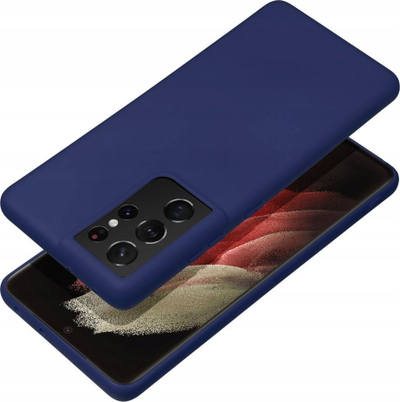Kullë silikoni Forcell për Samsung Galaxy S24 Plus, e butë, blu e errët (navy)