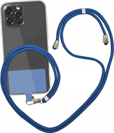 Litar qafe telefoni LOOP Strap, i rregullueshëm 70cm, blu