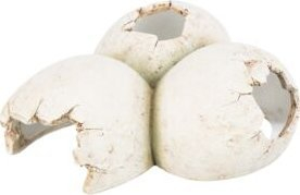 Strehimore terrariumi Trixie Reptile Cave Eggs, rrëshirë poliestre, 15 × 6 × 12 cm, e bardhë
