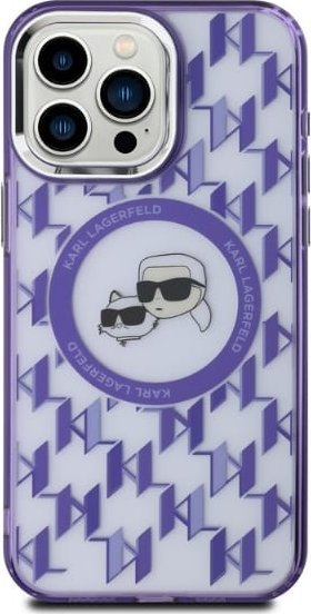 Mbulesë telefoni Karl Lagerfeld KLHMP15LHMCKMHU, për iPhone 15 Pro 6.1", MagSafe, vjollcë