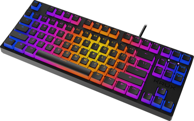 Механичка тастатура Krux Atax PRO RGB Pudding, TKL, Outemu Black, црна