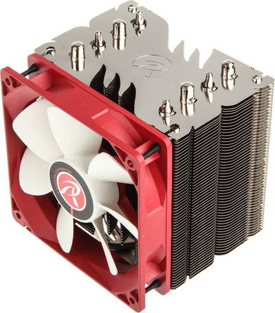 Ftohës procesori Raijintek Themis Evo, ventillator 120mm PWM, 4 heatpipe bakri, i kuq