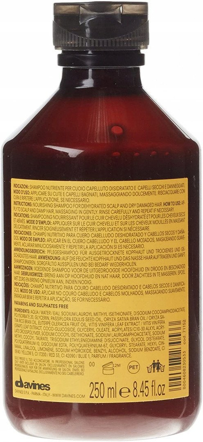 Shampo flokësh Davines Natural Tech Nourishing, për skalp të dehidratuar dhe flokë të thatë, 250ml