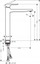 Rubinet lavamani Hansgrohe Metropol 260, njëkrahësh, me set Push-Open, i zi mat