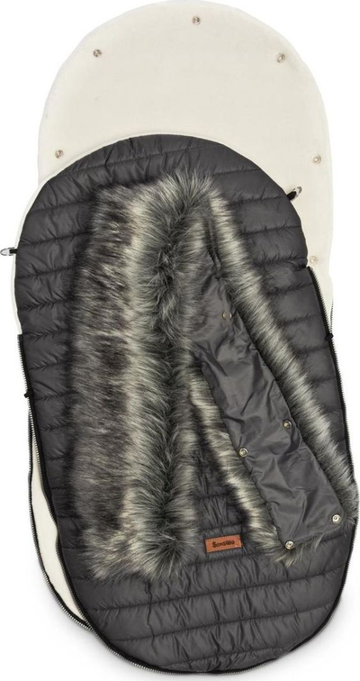 Çantë gjumi Sensillo ELF POLAR FOOTMUFF, 100 x 46cm, e zezë