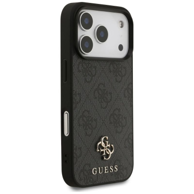 Mbulesë telefoni Guess 4G Small Classic MagSafe për iPhone 17 Pro, magnetike, e zezë