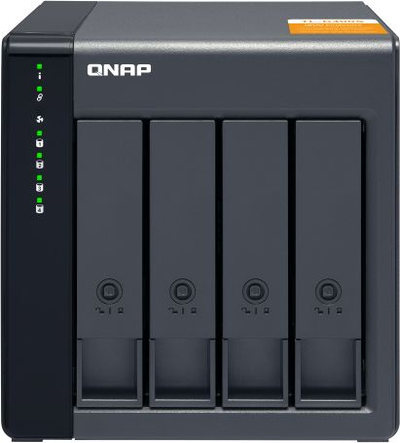 Enklodhurë QNAP TL-D400S, 4 slote 3.5", SATA 6 Gb/s, e zezë