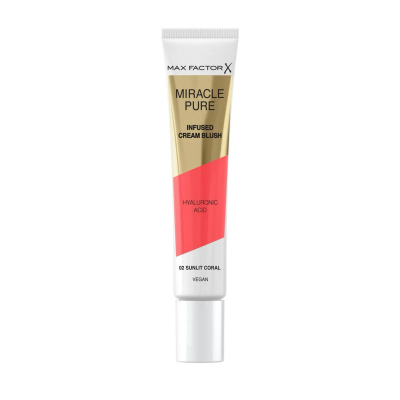 Max Factor Miracle Pure Cream Blush 02 Sunlit Coral | Blush Kremoz Natyral