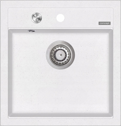 Lavaman kuzhine granit Concept DG00C50wh, tas i vetëm, PUSH-IN, i bardhë