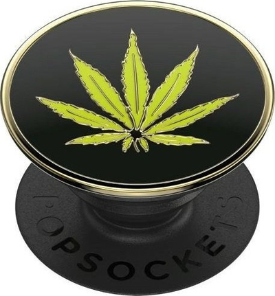 Mbajtëse telefoni PopSockets PopGrip Enamel Pot Luck, me ngjitje, e zezë