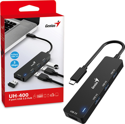 Konvertues USB Genius, USB 3.0, UH-400, i zi