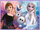 Puzzle dhe lojë memorie Trefl 2in1 Princeshat Frozen 2, 3+
