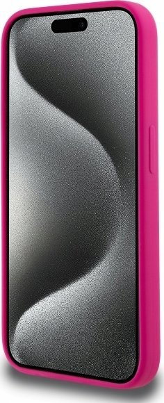 Kapak telefoni Karl Lagerfeld KLHMP15LSKHPPLF, për iPhone 15 Pro 6.1", hardcase, fuchsia