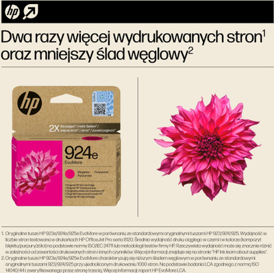 Kasetë boje HP 924e EvoMore, magenta, origjinale