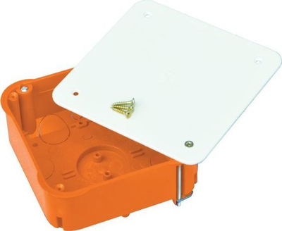 Kuti për instalim elektrik Pawbol PO A.0045P, 100 x 100 x 40 mm, e bardhë / portokalltë 