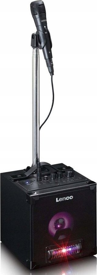 Altoparlant karaoke Lenco BTC-070BK, Bluetooth 5.0, me mikrofon, i zi
