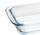 Enë pjekjeje Domoletti DISH BAKING SQUARE, 1.1L, qelq transparente