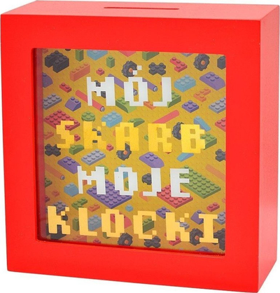 Kuti kursimi Kukartka Skarbboxy My Treasure My Blocks, MDF, 16 x 16 x 5 cm, shumëngjyrëshe